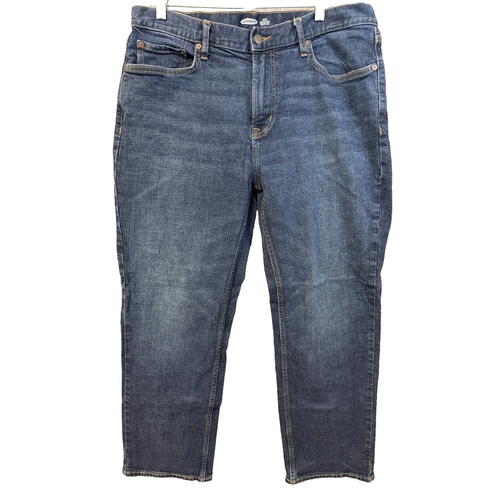 Old Navy Loose Fit Stretch Dark Wash Jeans Men's size 36x30